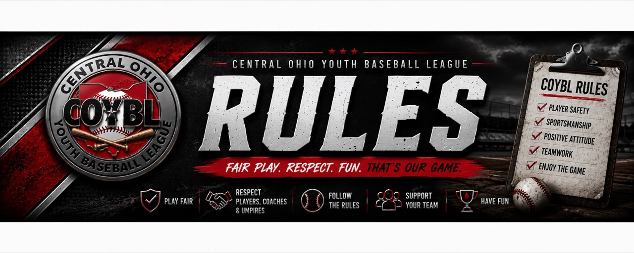 Rules, Central Ohio Youth Baseball League